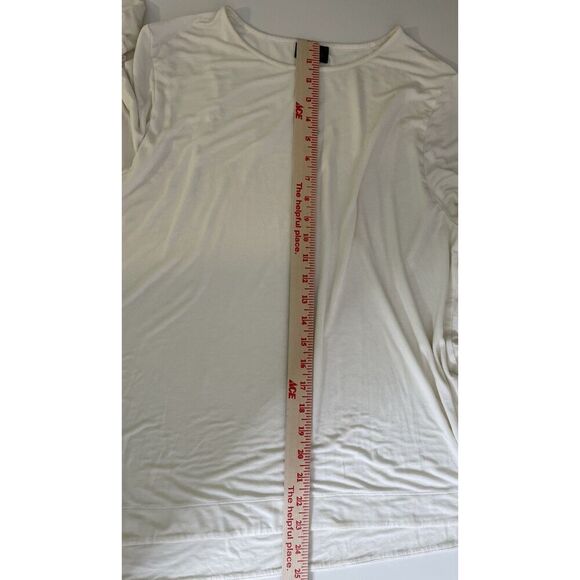 J.Jill Wearever Collection Size L Off White 3/4 Sleeves Top Large T Shirt Ivory - Picture 7 of 9